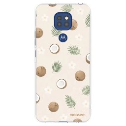 Átlátszó szilikon tok az alábbi mobiltelefonokra Motorola Moto G9 Play - Coconut Breeze