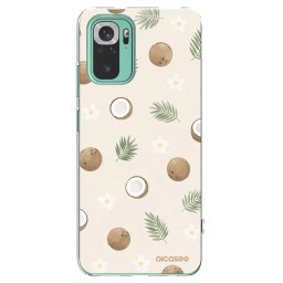 Átlátszó szilikon tok az alábbi mobiltelefonokra Xiaomi Redmi Note 10 Pro - Coconut Breeze