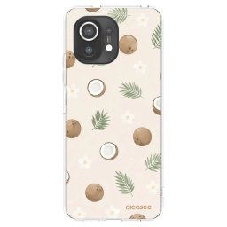 Átlátszó szilikon tok az alábbi mobiltelefonokra Xiaomi Mi 11 - Coconut Breeze