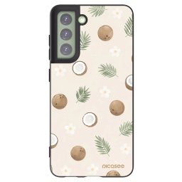 Fekete szilikon tok az alábbi mobiltelefonokra Samsung Galaxy S21 FE 5G - Coconut Breeze