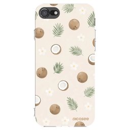 Átlátszó szilikon tok az alábbi mobiltelefonokra Apple iPhone SE 2022 - Coconut Breeze