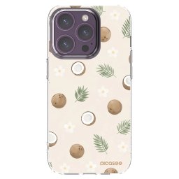 Átlátszó szilikon tok az alábbi mobiltelefonokra Apple iPhone 14 Pro - Coconut Breeze
