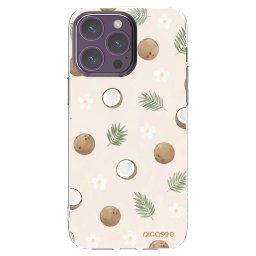 Átlátszó szilikon tok az alábbi mobiltelefonokra Apple iPhone 14 Pro Max - Coconut Breeze
