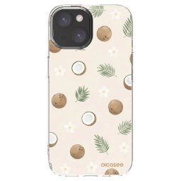 Átlátszó szilikon tok az alábbi mobiltelefonokra Apple iPhone 15 - Coconut Breeze