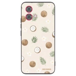Fekete szilikon tok az alábbi mobiltelefonokra Motorola Moto G84 5G - Coconut Breeze