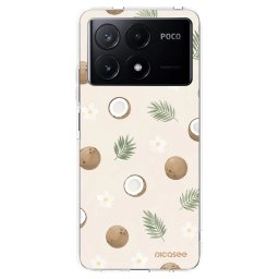 Átlátszó szilikon tok az alábbi mobiltelefonokra Xiaomi Poco X6 Pro - Coconut Breeze