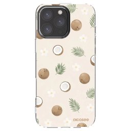 Átlátszó szilikon tok az alábbi mobiltelefonokra Apple iPhone 16 Pro Max - Coconut Breeze