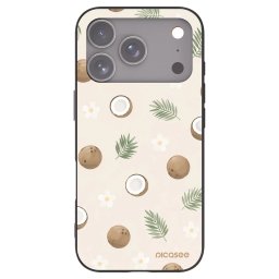Fekete szilikon tok az alábbi mobiltelefonokra Apple iPhone 17 Pro - Coconut Breeze
