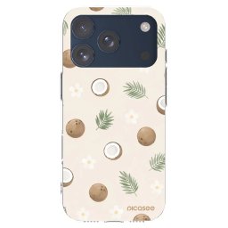 Átlátszó szilikon tok az alábbi mobiltelefonokra Apple iPhone 17 Pro - Coconut Breeze