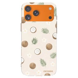 Átlátszó szilikon tok az alábbi mobiltelefonokra Apple iPhone 17 Pro Max - Coconut Breeze