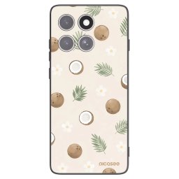 Fekete szilikon tok az alábbi mobiltelefonokra Motorola Edge 60 Pro - Coconut Breeze