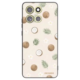 Fekete szilikon tok az alábbi mobiltelefonokra Motorola Moto G86 Power 5G - Coconut Breeze