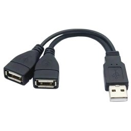 PREMIUMCORD USB 2.0 töltőkábel, 15cm, fekete