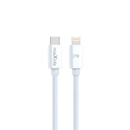 Maxlife MXUC-12 kábel USB-C - Lightning 1,0 m 27W fehér