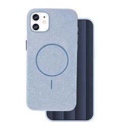 Glitter Thin MagSafe-kompatibilis tok iPhone 11 - kék