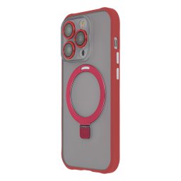 TectoShield Ring Secure MagSafe-kompatibilis tok iPhone 15 Pro - piros