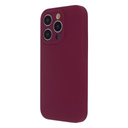 TectoShield Soft Touch MagSafe-kompatibilis tok iPhone 12 - bordó