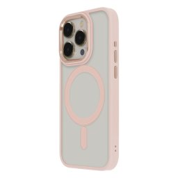 TectoShield Satin Elegant MagSafe-kompatibilis tok iPhone 15 Plus - rózsaszín
