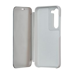 TectoShield Fold Mirror View könyvtok Samsung Galaxy A14 4G/5G - ezüst színű