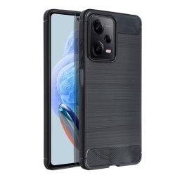 Xiaomi Redmi Note 14 4G szilikon tok, fekete, Carbon fiber