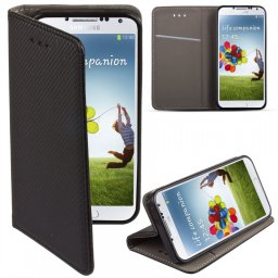 Honor 400 telefon tok, könyvtok, oldalra nyíló tok, mágnesesen záródó, fekete, Smart Magnet
