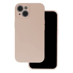Samsung Galaxy A15 szilikon tok, hátlap tok, velúr belső, bézs, matt, SM-A156, Silicone Case
