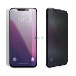 9H betekintésvédett edzett üveg fekete szegéllyel Xiaomi Redmi A5