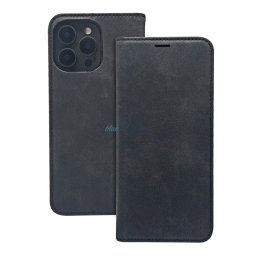 Smart Suede könyvtok Samsung Galaxy S25 FE - fekete