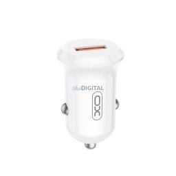 XO autós töltő CC68 18W QC 1x USB fehér