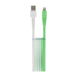 Setty kábel USB - Lightning 1,5 m 2,4A KGA-L-1.52420 menta-fehér színátmenet