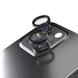 Etteri kamera lencse védő edzett üveg fekete szegéllyel iPhone 13/13 mini