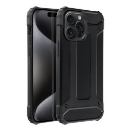 iPhone 17 Air (6.5") ütésálló hátlap tok, fekete, Defender II