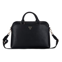 Guess PU Grained Triangle Logo Sleeve 13/14/15" laptop táska, fekete