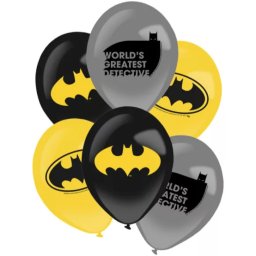 Batman léggömb, lufi 6 DARABOS 27,5 cm Nr1