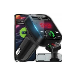 FM BT transmitter és kihangosító, MP3, SD, 2 db USB bemenettel, iOS/Android, RT
