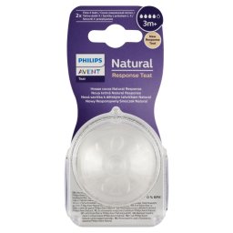 Philips Avent SCY964/02 Natural Response közepes átfolyású etetőcumi 3 hó+ (2 db)