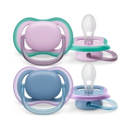 Philips Avent SCF085/34 Játszócumi Ultra air neutral 6-18hó lányos 2db (kék-lila)