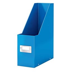 LEITZ Iratpapucs, PP/karton, 95 mm, LEITZ "Click&Store", kék