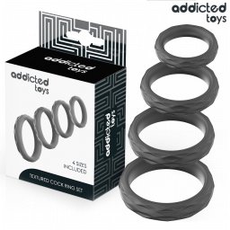 ADDICTED TOYS - textrzott pniszgyr szett 4 mretben