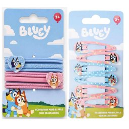 Pöttyös Bluey hajcsatt és hajgumi szett/14 db