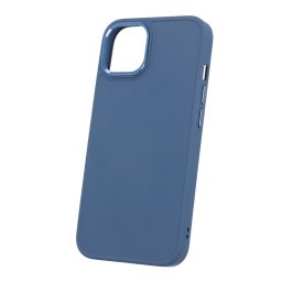 Apple iPhone 15 Silicon Satin Hátlap - Kék