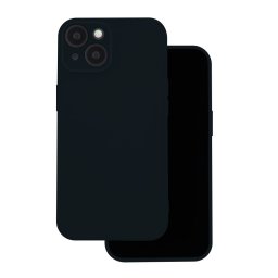 Samsung Galaxy S25 Ultra szilikon tok, hátlap tok, velúr belső, fekete, matt, SM-S938, Silicone Case