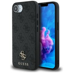 Guess HC MagSafe PU 4G Small 4G és Classic tok iPhone 16e, fekete
