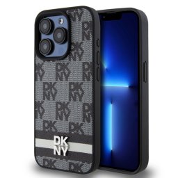 iPhone 16 Pro Max (6.9") hátlap tok, PU, mintás, DKNY Checkered Pattern and Stripe