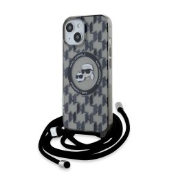 Apple iPhone 15 KARL LAGERFELD KLHMP15SHCKCKLCK Magsafe IML Hátlap - Átlátszó