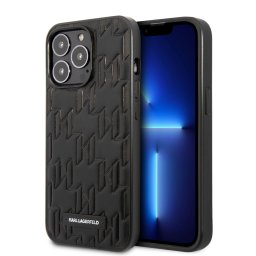 Apple iPhone 13 Pro Max KARL LAGERFELD KLHCP13XMNMP1K Hátlap - Fekete