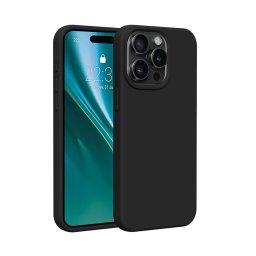 Apple iPhone 15 Pro Max Etteri Silicone Hátlap - Fekete