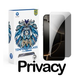 Apple iPhone 16 Pro Max/17 Pro Max Lito 0.33mm Privacy 2.5D Üvegfólia