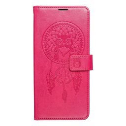 Xiaomi Redmi A5 (173,3x79,4x8,26) telefon tok, könyvtok, oldalra nyíló tok, mágnesesen záródó, sötét magenta, dreamcatcher, Mezzo