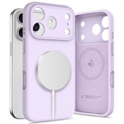 Apple iPhone 17 Pro Tech-Protect Silicon Magsafe Hátlap - Lila